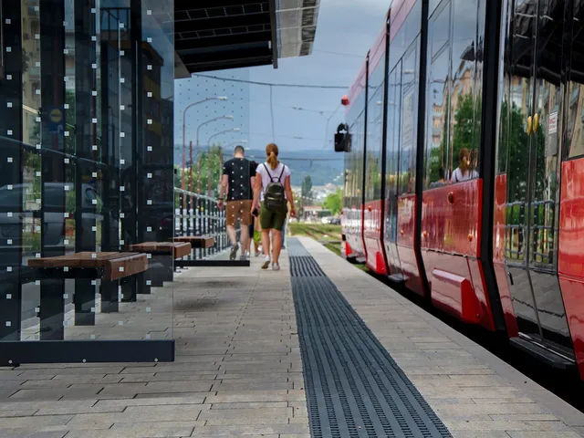 Straßenbahnunterstand an der Vajnorská radiála 59