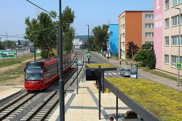 Straßenbahnunterstand an der Vajnorská radiála 60