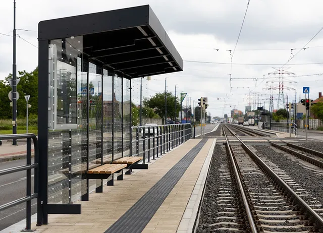 Straßenbahnunterstand an der Vajnorská radiála 57