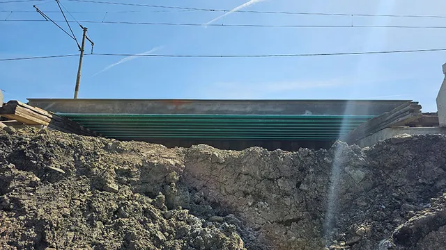 Stahlkonstruktion der Eisenbahnbrücke Čadca – Krásno nad Kysucou 65